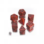 Dwarven Dice Red And Black - 7