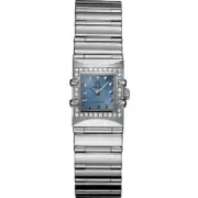 Omega 1537.74 Constellation Cale Quadra Quartz Mini (Blue Shell) woman