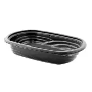Anchor 4542402 24 oz M424 Entree Microwavable Rectangular Container, Black |