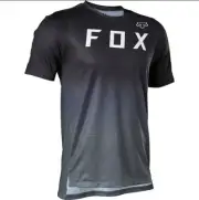 FOX RACING - MTB FLEXAIR SHORT SLEEVE JERSEY BLACK SIZE MEDIUM