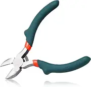 LEONTOOL Diagonal Cutting Pliers Micro Side Cutter Precision Convex Shoulder Wire Cutting Pliers for Jewelry Making Fine Functional Hand Tools 4 Inches