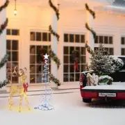 Aplus 5Ft LED Spiral Tree Light Outdoor Yard Xmas Decor Battery White 5Pack