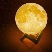在飛比找蝦皮商城優惠-浪漫月球地球木星燈 LED充電 可調節月亮燈小夜燈 觸控拍拍