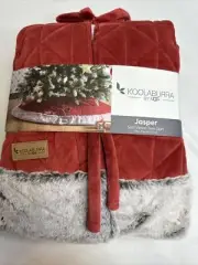Koolaburra By Ugg Jasper 54” Velvet Tree Skirt Thick Plush Luxury Soft Premium