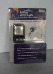 Sima 3-Watt Video Light Digital Camcorders & Cameras Model SL-9 NOS