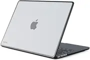 Epico Hero Shell MacBook Case, Transparent Protective Cover, Polycarbonate, Rubberised Bottom Pads