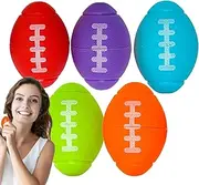 Football Fidgets - Set of 5 Spinner Balls Compact and Portable Fidget Toys - Fidget Toys Products for Sensory Class, Theme Party, Birthday Gift, Behavior Classes