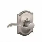 Left Hand Accent Lever with Camelot Rose Interior Active Trim with 12326 Latch a