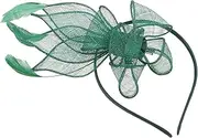 [SEWACC] Fascinator Hat for Women Tea Party Headband Flower Mesh Ribbon Headwear Hair Clip for Wedding Party