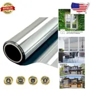 Anti-UV One Way Mirror Film - Privacy Window Tint, Silver, 6 Mil, 23.6" x 13.1'