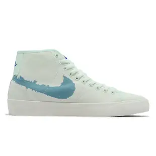 Nike 滑板鞋 SB Blazer Court Mid PRM 湖水綠 帆布鞋面 男女鞋 ACS DM8553-300