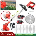 Cordless Grass Trimmer Electric Whipper Snipper Strimmer & 2 Battery w/ Charger