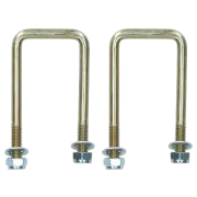 2 Pack M10 50mm x 100mm U-Bolt N-Bolt for Trailers with Nuts HIGH TENSILE