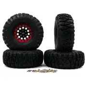 NEW Yeah Racing 1.9 Alum F-RG Beadlock Wheels 4 Red 1/10 Crawler FREE US SHIP