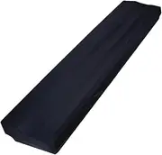 Toddmomy Stretchable Key Electronic Piano Cover Durable Black Keyboard Protection Cloth Fits Standard Piano Breathable Material Elegant Design Dust and Sunlight Shield