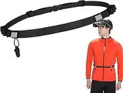 Race Belt,Running Race Belt Bib Holder - Adjustable Waist Band Sports Accessory for Hiking Fitness Time Trials Cycling Competitive Events