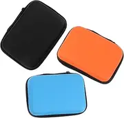 CAXUSD 3pcs Portable Hard Drive Case Storage Bag for Hard Drives Cables Chargers Shockproof Durable Travel Organizer for Electronics Accessories