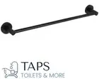 Ideal Series- Single Towel Rail 600mm - Matt Black