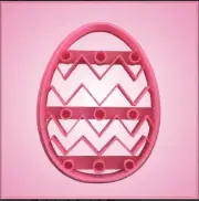 DECORATED EASTER EGG COOKIE CUTTER