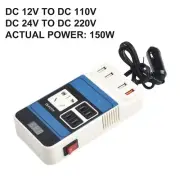 Efficient Car Power Inverter with Multiple Safeguards and 4 USB Charging Ports