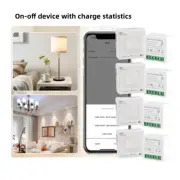 5/3/1pcs Tuya Smart Zigbee/WiFi Switch With Energy Monitor 16A Neutral Mini Brea