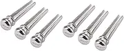 GOOHOCHY 6Pcs String Guitar Bridge Pegs Durable String Nails for Acoustic Guitars Easy to Install for Stable Sound and Use