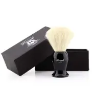 Men Shaving Brush Pure White Badger Bristles Black Handle Barber Salon Tool New