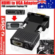 HDMI Female To VGA Male Converter Video Adapter Converter with Audio HD 1080P