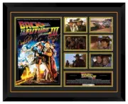 Back to the Future III 1990 Michael J. Fox Signed Framed Memorabilia