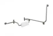 Presale Bradley Combo Grab Rail With Integrated Backrest - Silver Lefthand
