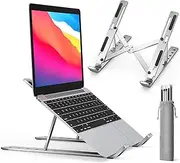 iVoler Laptop Stand, Adjustable Aluminum Laptop Computer Stand Tablet Stand,Ergonomic Foldable Portable Desktop Holder Compatible with MacBook Air Pro, Dell XPS, HP, Lenovo More 10-17" Laptops