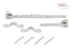 Stainless Steel Gr.316 Balustrade Kit Fork Terminal Jaw Swage Saddles - 20 pack