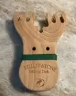 Hand Crafted Wooden Moose Head Pasta & Salad Server, Yellowstone National Park