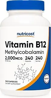 Nutricost Vitamin B12 2000Mcg, 240 Capsules - Non-Gmo, Gluten Free B12 Supplement