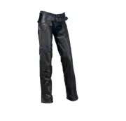 Z1R Sabot Womens Leather Chaps Black
