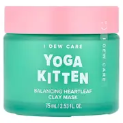 I Dew Care, Yoga Kitten, Balancing Heartleaf Clay Beauty Mask, 2.53 fl oz (75 ml)