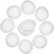 FONDOTIN 50 pcs Basque Cake Baking Liners Grease Paper Pads for Cupcakes Desserts No Fold Design for Baking Oven Use for Clean Tidy Packaging
