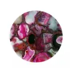12" Stunning Pink Agate Corner Table Top Healing Crystal Stone Garden Furniture