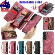 Detachable Magnetic Cover Leather Wallet Case For Samsung S23+ Ultra S22 S21 S20