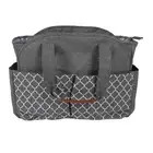 Diaper Bag Geometric Print Zipper Closure Tissue Paper Pocket Travel Diaper Mes✈
