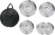 Generic 5x Low Volume Cymbals Pack Quiet Cymbals Beginner Drummer Practice