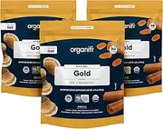Organifi: Gold - Superfood Supplement Powder - 30 Day Supply - Experience Deeper Sleep- Boosts Immune System and Cognitive Function - Turmeric and Reishi Infused - Golden Milk - Detox -3pk