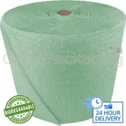 1500mm x 3 x 75M ROLLS OF BIODEGRADABLE GREEN BUBBLE WRAP - 100% ECO FRIENDLY