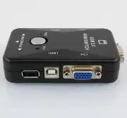 USB 2 Ports KVM Key-Press Switch Device Keyboard Monitor For Desktop/Computer f