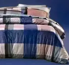 BAILEY Check Corduroy 3pc QUEEN Quilt Cover Set in Multi by VUE RRP $190