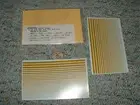 Miller Herald King decals HO Stripes Ochre Dulux 6-12" thru 8-1" F153