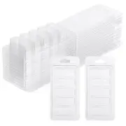 3X(50 Pcs Wax Melt Containers, 5-Cavity Wax Melt Clamshell Molds,Clear7701