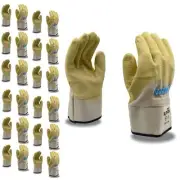 Cordova 5600 Ruffian Premium Rubber Dipped Gloves, Canvas Lined, Crinkle Finish,