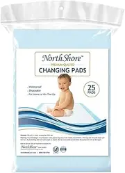 NorthShore Premium, 17 x 24, 8 oz., Changing Pads, Small, Case/100 (4/25s)