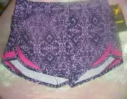 OLD NAVY GIRLS GO-DRY COOL LINED RUNNING SHORTS-PURPLE-M(8)NEW
